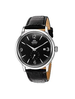 Men's "Bambino Small Seconds" Japanese-Automatic Watch with Leather Strap, 21 mm