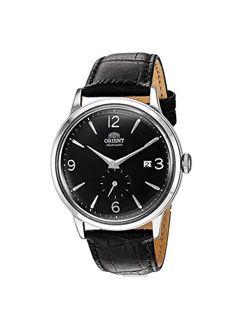 Orient Men's "Bambino Small Seconds" Japanese-Automatic Watch with Leather Strap, 21 mm