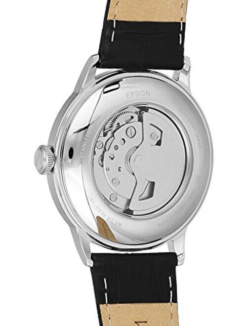 Orient Men's "Bambino Small Seconds" Japanese-Automatic Watch with Leather Strap, 21 mm