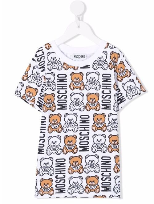 MOSCHINO KIDS teddy bear-print short-sleeved T-shirt