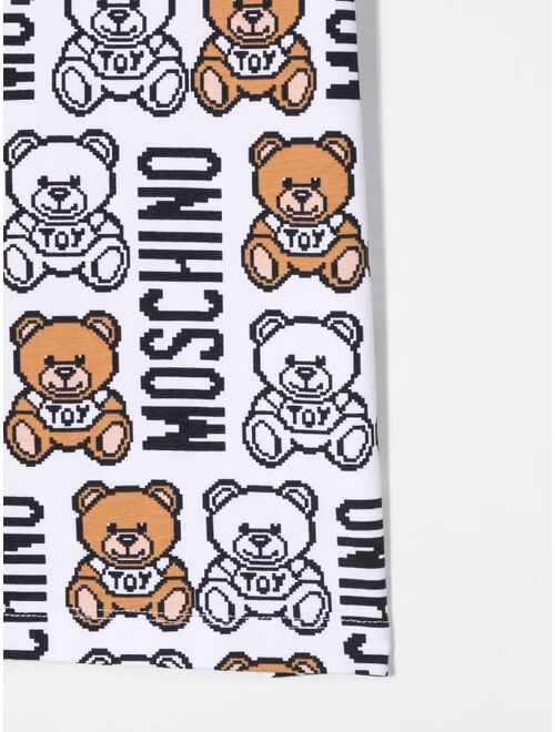 MOSCHINO KIDS teddy bear-print short-sleeved T-shirt