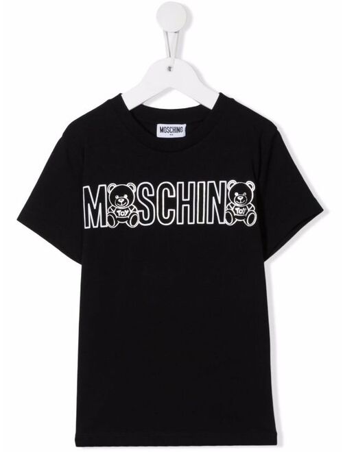 Moschino Kids logo-print cotton T-shirt