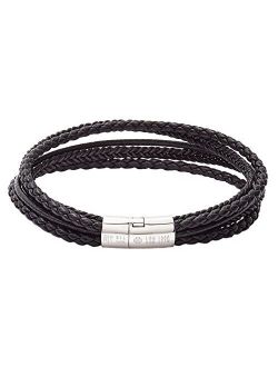 Cobra Italian Leather Multi Strand Bracelet