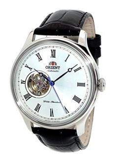 Classic Automatic with Hand Winding Open Heart Dome Crystal Roman FAG00003W