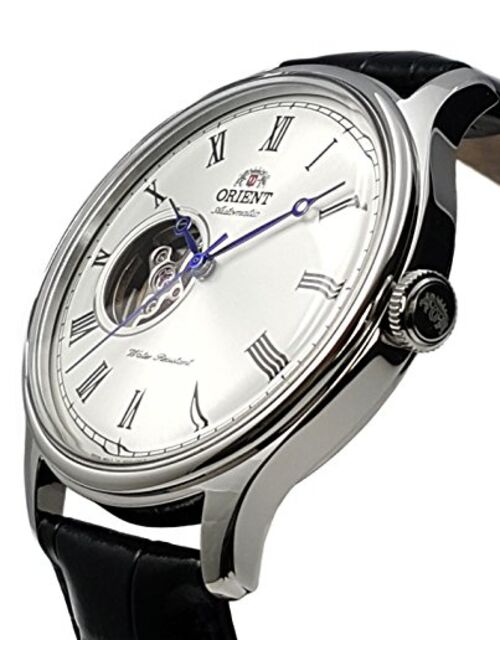 ORIENT Classic Automatic with Hand Winding Open Heart Dome Crystal Roman FAG00003W