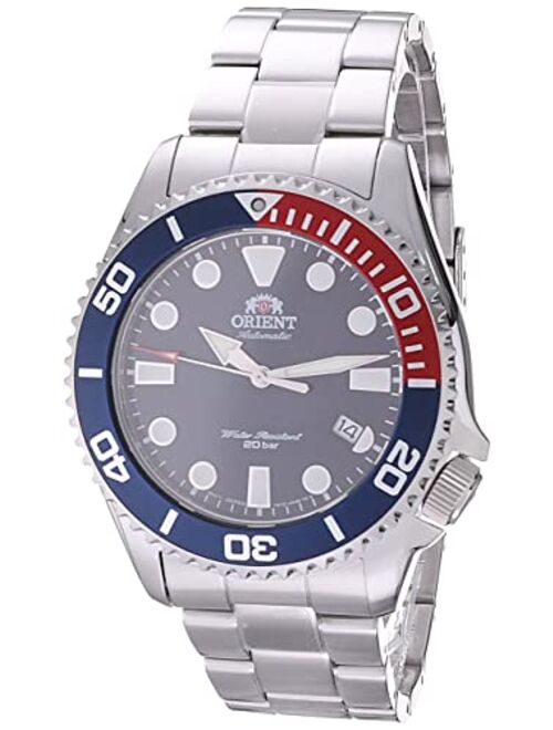 Orient Automatic Sports Diver's 200m Sapphire Pepsi Blue Dial Steel Watch RA-AC0K03L
