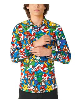 Big Boys Super Mario Licensed Nintendo Shirt
