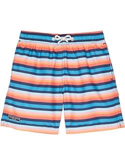 Toobydoo Confetti Stripes Classic Swim Shorts (Toddler/Little Kids/Big Kids)
