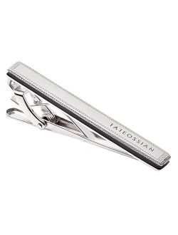 Signature Sterling Silver Tie Clip, Diamond Pattern border, 50mm