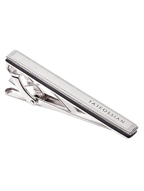 Buy Tateossian Signature Sterling Silver Tie Clip, Diamond Pattern ...