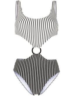 Solid & Striped The Bailey cut-out stripe swimsuit