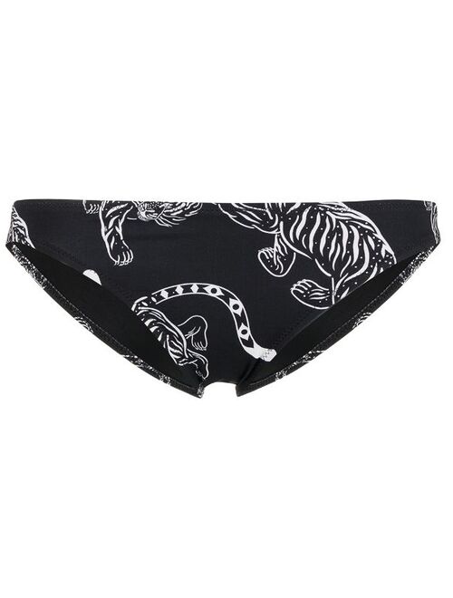 Solid & Striped The Eva tiger-pint bikini bottoms