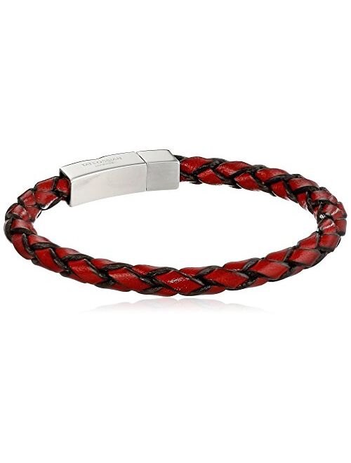 Tateossian Men's Scoubidou Single Leather Wrap Bracelet