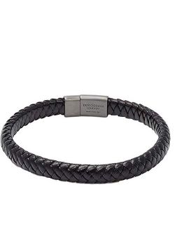 Men's Cobra Sontuoso Leather Braided Bracelet