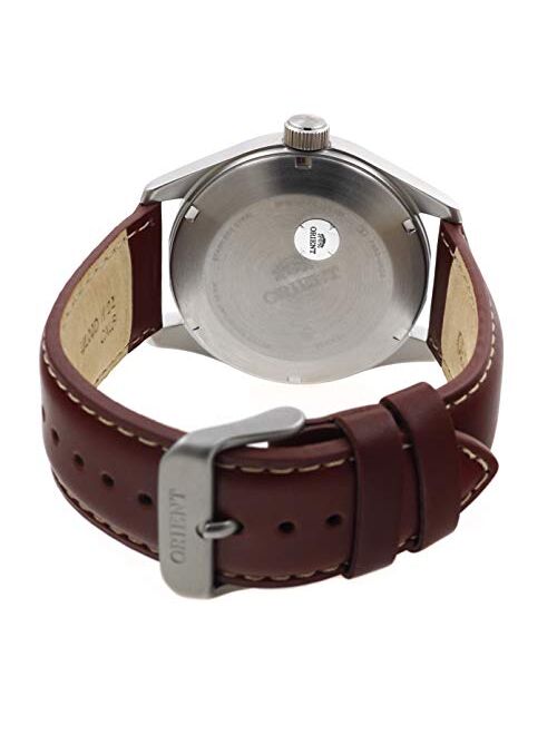 Orient Men's Stainless Steel Automatic Watch with Leather Strap, Brown, 15 (Model: RA-AK0405Y10B)