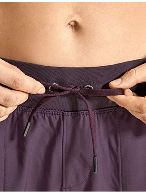 CRZ YOGA Women's Lightweight Workout Joggers 27.5" - Travel Casual Outdoor Running Athletic Track Hiking Pants with Pockets