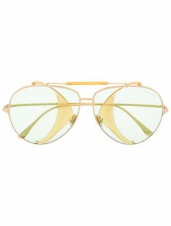 TOM FORD Eyewear pilot frame sunglasses