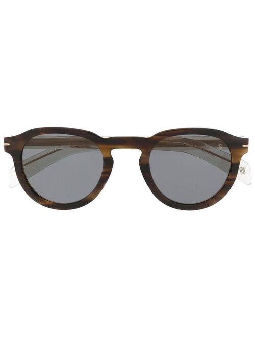 Eyewear by David Beckham round-frame havana sunglasses