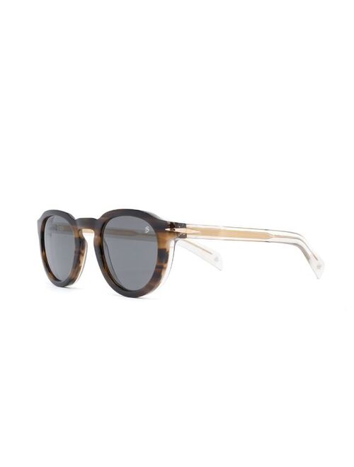 Eyewear by David Beckham round-frame havana sunglasses