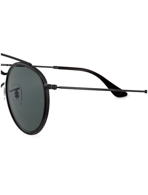 RAY-BAN RB3647 round double-bridge sunglasses