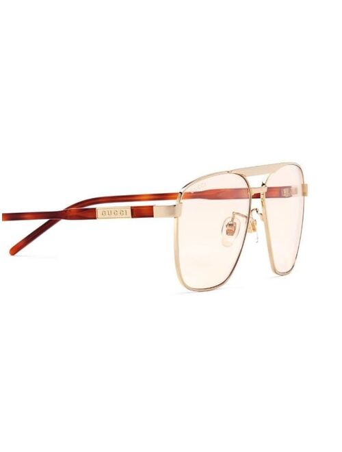 GUCCI EYEWEAR pilot-frame sunglasses