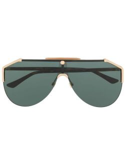 EYEWEAR tinted shield-frame sunglasses