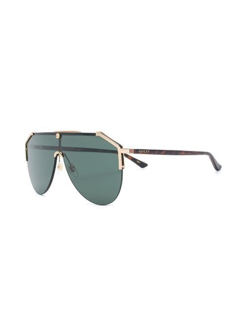 GUCCI EYEWEAR tinted shield-frame sunglasses