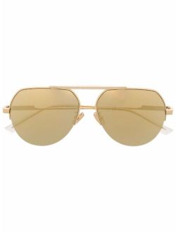 EYEWEAR half-rim pilot-frame sunglasses