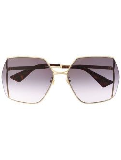 Eyewear oversized-frame sunglasses