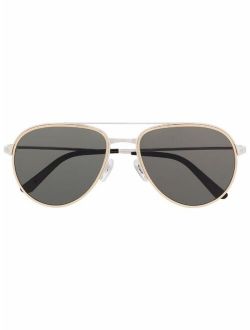 Eyewear Santos de Cartier aviator-frame sunglasses