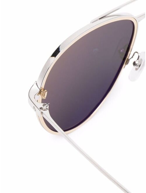 Cartier Eyewear Santos de Cartier aviator-frame sunglasses
