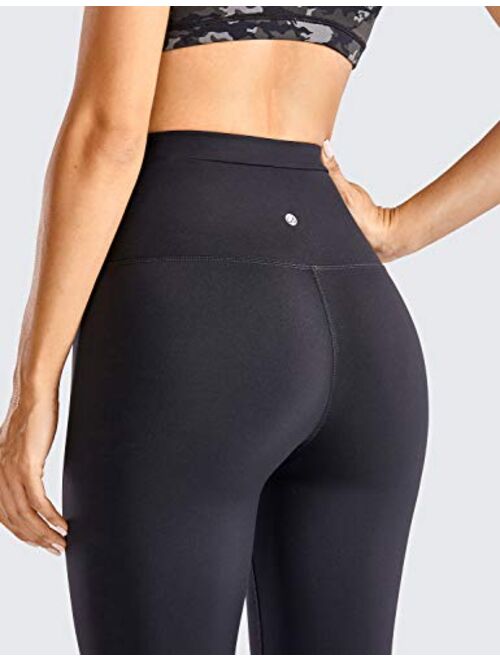CRZ YOGA Women's Naked Feeling Tummy Control Leggings 28 Inches - Super High Waisted Yoga Pants