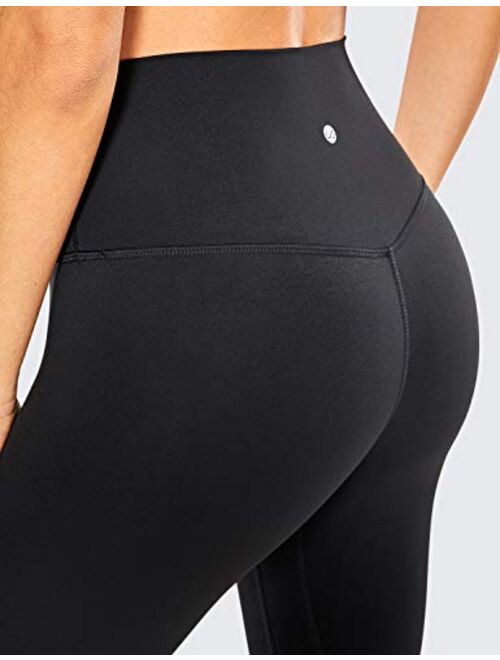 CRZ YOGA Women's Naked Feeling Workout Capris Leggings 21 Inches - Gym Compression Tummy Control Yoga Capri Pants