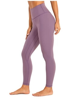 Womens Brushed Naked Feeling Workout Leggings 25" / 28"- High Waisted Gym Compression Tummy Control Yoga Pants
