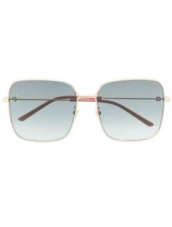 Eyewear oversized square-frame sunglasses