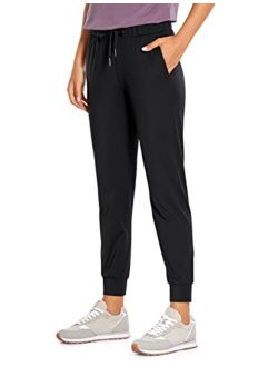 4-Way Stretch Joggers for Women 27" - Athletic Workout Running Pants Travel Lounge Casual Sweatpants with Pockets