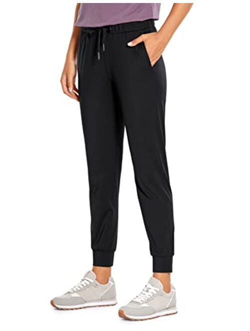 CRZ YOGA 4-Way Stretch Joggers for Women 27" - Athletic Workout Running Pants Travel Lounge Casual Sweatpants with Pockets