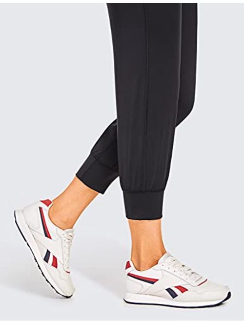 CRZ YOGA Women's Naked Feeling Workout Yoga Capri Joggers with Pockets High Waist Drawstring Stretch Lounge Crop Pants