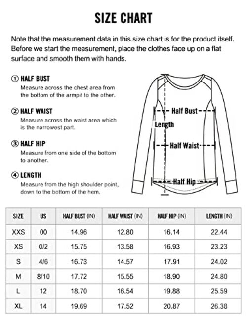 CRZ YOGA Women's Long Sleeve Running Shirt with Thumbholes Slim Fit Athletic Workout Base Layer Top with Pocket