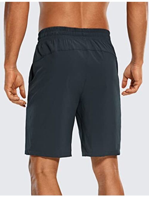 CRZ YOGA Men's Linerless Workout Shorts - 7''/ 9" Quick Dry Running Sports Athletic Gym Shorts with Pockets