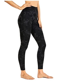 Women's Naked Feeling Soft Yoga Leggings 25 Inches - Reflective High Waisted Workout Pants