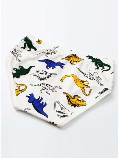 Shein Boys 4 Pack Dinosaur Print Brief