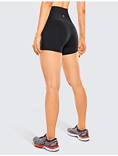 CRZ YOGA Women's Naked Feeling Biker Shorts - 3'' / 4'' / 6'' / 8'' High Waisted Yoga Workout Gym Running Spandex Shorts