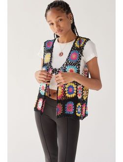 Granny Acrylic Crochet Vest