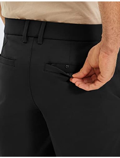 CRZ YOGA Men's Stretch Golf Shorts - 7''/9'' Slim Fit Waterproof Athletic Casual Work Shorts with Pockets