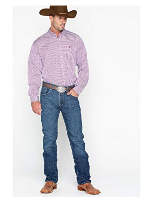 Cinch Men's Classic Fit Long Sleeve Button One Open Pocket Solid