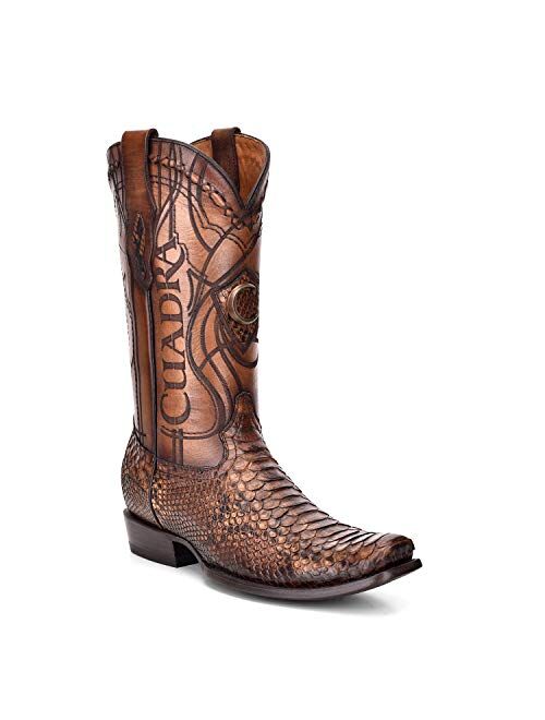CUADRA Men's Western Boot in Genuine Python Leather