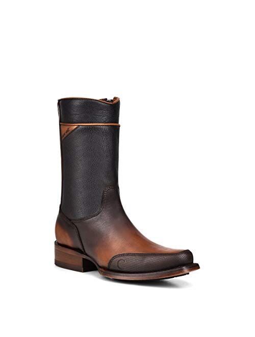 Cuadra Men's Cowboy Boot in Genuine Fuscus Leather and Bovine Leather