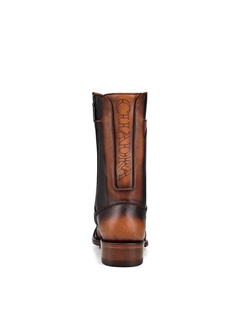 Cuadra Men's Cowboy Boot in Genuine Fuscus Leather and Bovine Leather