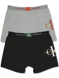 Big Boys 2-Pack Logo Boxer Briefs